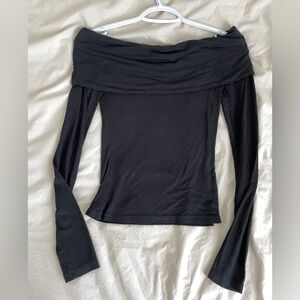 Black Off-Shoulder Top